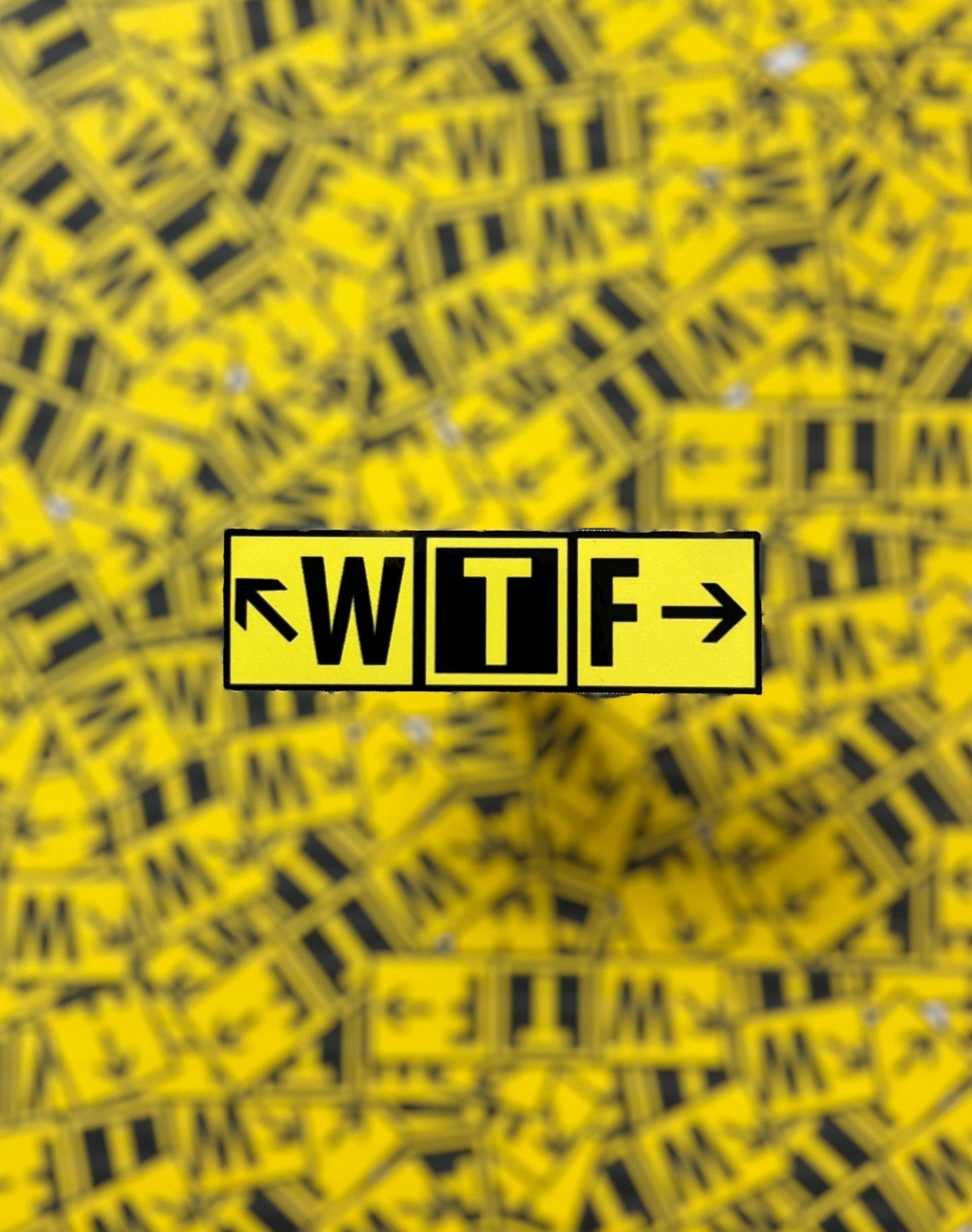 WTF Airport Signs Sticker