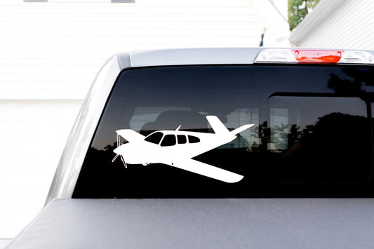 Beechcraft Bonanza 35 V-Tail 3/4 View Vinyl Decal