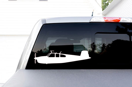 Beechcraft Bonanza 35 V-Tail Side View Vinyl Decal