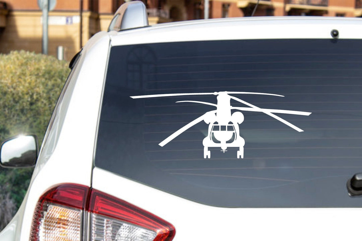 CH-47 Chinook Army Helicopter Front View Vinyl Decal