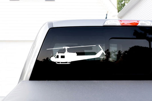 UH-1 Huey Army Helicopter Side View Vinyl Decal